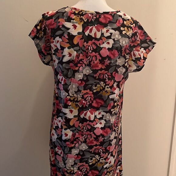 𝅺NWOT Shein Colorful Short Sleeved Floral Mini Dress.  Size Medium - Picture 5 of 8